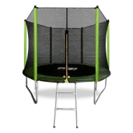 Батут с внешней сеткой и лестницей ARLAND 8FT (Light Green)