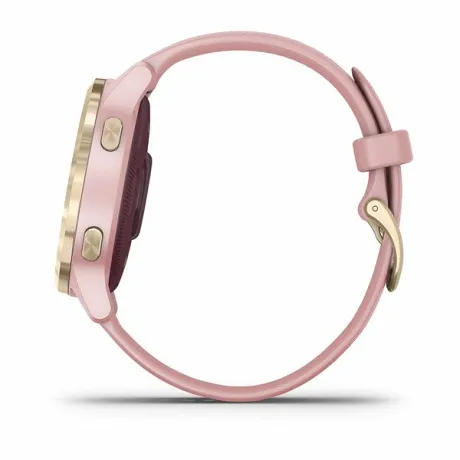 Смарт-часы с GPS Garmin VIVOACTIVE 4S розовые с золотистым безелем - Фото 3