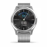 Смарт-часы Garmin VIVOMOVE LUXE серебристый с серебристым ремешком - Фото 2