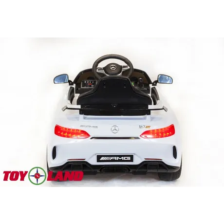 Электромобиль ToyLand Mercedes-Benz GTR белый - Фото 7