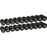 Гантельный ряд PROFI-FIT PROFESSIONAL 27,5 кг - 50 кг (10 пар), шаг 2,5 кг