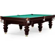 Бильярдный стол для русского бильярда Weekend «Turin» 9 ф (черный орех, 6 ног, плита 38мм)