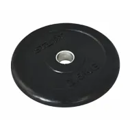 Диск обрезиненный Starfit BB-202, d=26 мм, черный, 2,5 кг