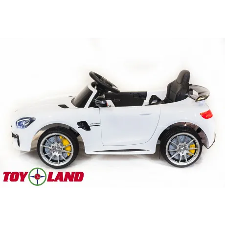 Электромобиль ToyLand Mercedes-Benz GTR белый - Фото 5