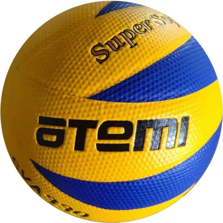 Мяч волейбольный Atemi PREMIER, синт. кожа PU Soft ламинир, желт/синий, 8 п, клееный, окруж 65-67