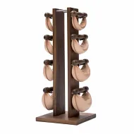Набор гантелей с подставкой NOHrD Swing Turm орех 40 кг