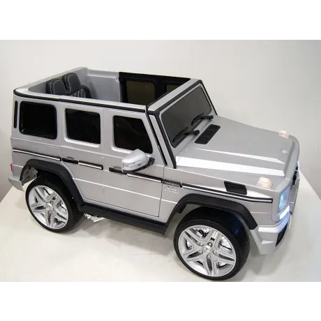 Электромобиль RiverToys Mercedes-Benz G65 AMG серый глянец - Фото 21