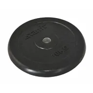 Диск обрезиненный Starfit BB-202, d=26 мм, черный, 10 кг
