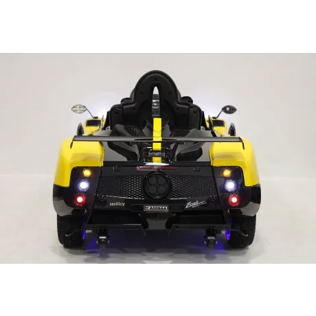 Электромобиль RiverToys PAGANI-ZONDA-CINQUE A009AA (желтый) - Фото 7