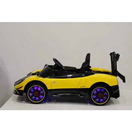 Электромобиль RiverToys PAGANI-ZONDA-CINQUE A009AA (желтый) - Фото 6