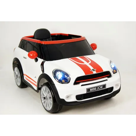 Электромобиль RiverToys MINI COOPER JJ2258 White - Фото 2