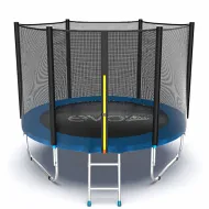 Батут с внешней сеткой и лестницей EVO JUMP External 8ft (Blue)