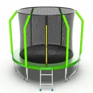 Батут с внутренней сеткой и лестницей EVO JUMP Cosmo 8ft (Green)