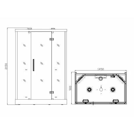 Душевая кабина Kvimol K016 - Фото 9