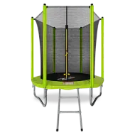 Батут с внутренней сеткой и лестницей ARLAND 6FT (Light Green)