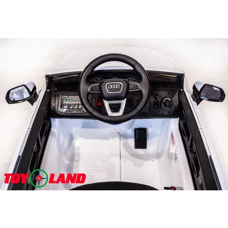 Электромобиль ToyLand Audi Q7 белый - Фото 6