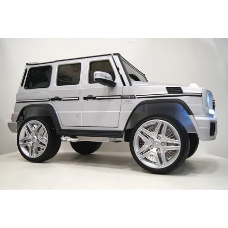Электромобиль RiverToys Mercedes-Benz G65 AMG серый глянец - Фото 25
