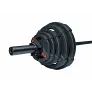 Штанга олимпийская OriginalFitTools 88 кг (диски с двумя хватами, черный гриф) - Фото 9