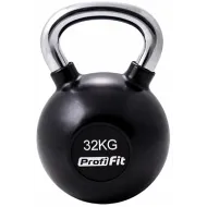Гиря обрезиненная с хромированной ручкой PROFI-FIT, 32 кг