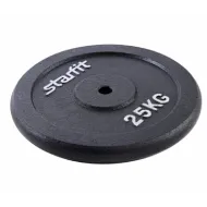 Диск чугунный Starfit BB-204 25 кг, d=26 мм, черный