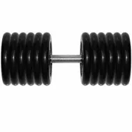 Гантель SportHouse 81 кг черная неразборная