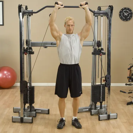 Сдвоенная блочная стойка Body Solid с двумя весовыми стеками по 72,5 кг - Фото 10